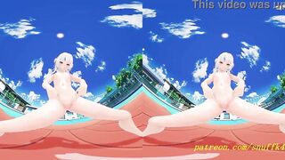 VR180 mmd Gura nude Dance 3d hololive Hentai