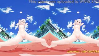 VR180 mmd Gura nude Dance 3d hololive Hentai
