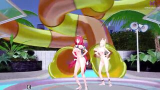 Zenless Zone Zero: MMD ILLIT - Magnetic (Yuzuha, Alice)