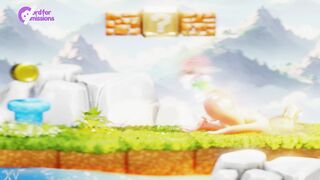 Tiny Plumber Trapped Inside Blonde Princess Butt Tries to Escape– 3D short