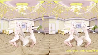VR180 mmd FuwaMoco nude Dance 3d hololive Hentai