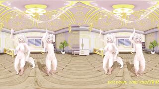 VR180 mmd FuwaMoco nude Dance 3d hololive Hentai