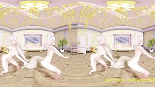 VR180 mmd FuwaMoco nude Dance 3d hololive Hentai