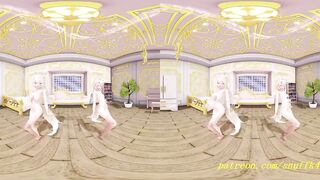VR180 mmd FuwaMoco nude Dance 3d hololive Hentai