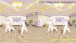 VR180 mmd FuwaMoco nude Dance 3d hololive Hentai