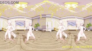 VR180 mmd FuwaMoco nude Dance 3d hololive Hentai