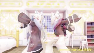 noVR mmd FuwaMoco Dance 3d hololive Hentai