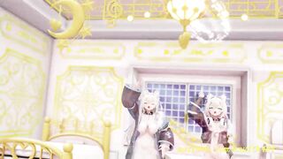 noVR mmd FuwaMoco Dance 3d hololive Hentai