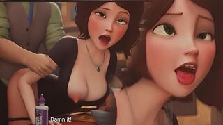 A stepfather fucks his stepmother in front of his stepson and invites him to join in[eng sub]