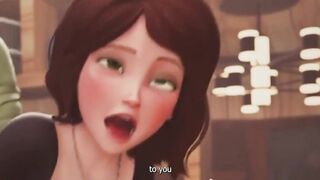 A stepfather fucks his stepmother in front of his stepson and invites him to join in[eng sub]