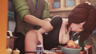 A stepfather fucks his stepmother in front of his stepson and invites him to join in[eng sub]