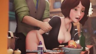 A stepfather fucks his stepmother in front of his stepson and invites him to join in[eng sub]