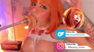 Tongue out, sliding all the way to the back of my throat like a good girl daddy