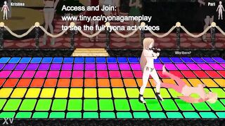 Cute ladies having lesbian sex in Princess of the ring 2 erotic hentai game