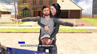 Grandma's House 10 - Police Officer Sandra Giving Handjob to Thomas Till He Cum