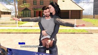 Grandma's House 10 - Police Officer Sandra Giving Handjob to Thomas Till He Cum