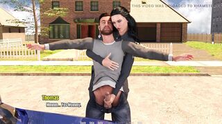 Grandma's House 10 - Police Officer Sandra Giving Handjob to Thomas Till He Cum