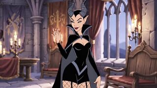 Maleficent and the Magic Pumpkin. Halloween Cartoon