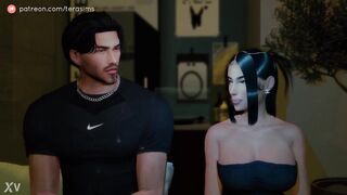 3D Sims 4 - Intense Rough sex at my friends house