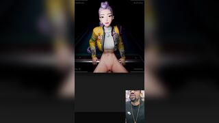 Kpop Cock Hunter Getting Her Bald Pussy Fucked Like a Whore