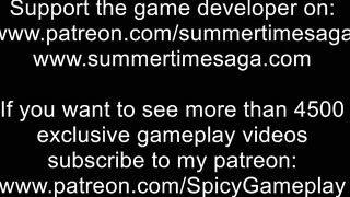 Summertime saga: horny MILF got caught masturbating on the sofa ep 152