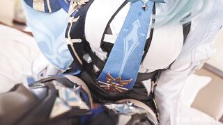 【aliceholic13】Genshin Impact Eula cosplaying raw sex creampie compilation.