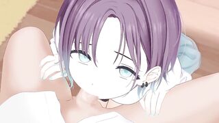 asakura tooru from idolmaster jerks you off and sucks you