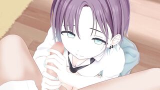 asakura tooru from idolmaster jerks you off and sucks you