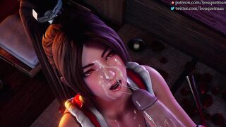 Mai Shiranui Cum Shower