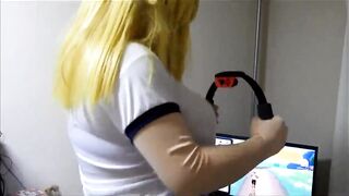 Kigurumi Ryona playing game