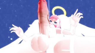 3D MMD Futanari Pole Dance