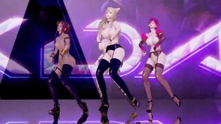 R18-MMD Stellar - Marionette KDA Girls Nude Dance