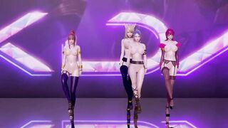 R18-MMD Stellar - Marionette KDA Girls Nude Dance