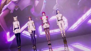 R18-MMD Stellar - Marionette KDA Girls Nude Dance