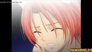 Busty hentai lesbians fucking anal and creampied