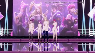 R-18 MMD GirlsDay - Something Nude Vers. Ahri Akali