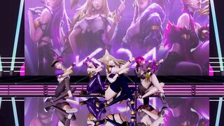 R-18 MMD GirlsDay - Something StripVers. Ahri Akali