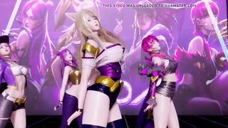 R-18 MMD GirlsDay - Something StripVers. Ahri Akali