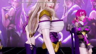 R-18 MMD GirlsDay - Something StripVers. Ahri Akali
