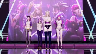 R-18 MMD GirlsDay - Something StripVers. Ahri Akali