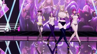 R-18 MMD GirlsDay - Something StripVers. Ahri Akali