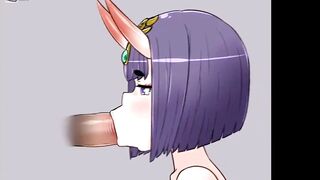DEMON GIRL ENJOYING  AN INTENSE SUCKING! (EXTENDED VERSION)