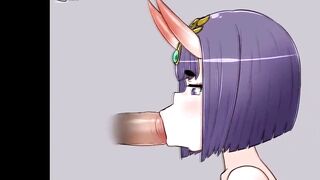 DEMON GIRL ENJOYING  AN INTENSE SUCKING! (EXTENDED VERSION)