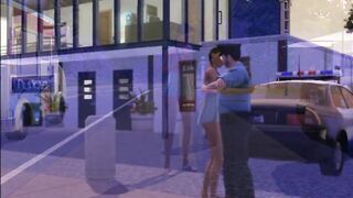 Lucky officer -  SIMS 3