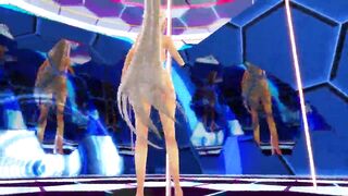 MMD - Yowane Haku Nude Pole Dance