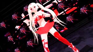 MMD Sexy Cutie in Red Sweet Pussy Views Squirting GV00074