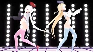 MMD 2 Sweet Cuties Small Boobs Bald Pussy Sweet Ass GV00122