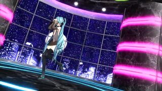 MMD Blue Hair Babe Pierced Nipples Sex Toys Anal GV00118