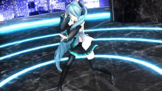 MMD Blue Hair Babe Pierced Nipples Sex Toys Anal GV00118
