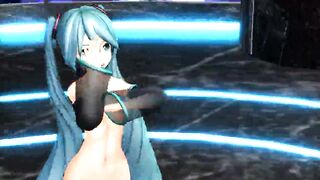 MMD Blue Hair Babe Pierced Nipples Sex Toys Anal GV00118